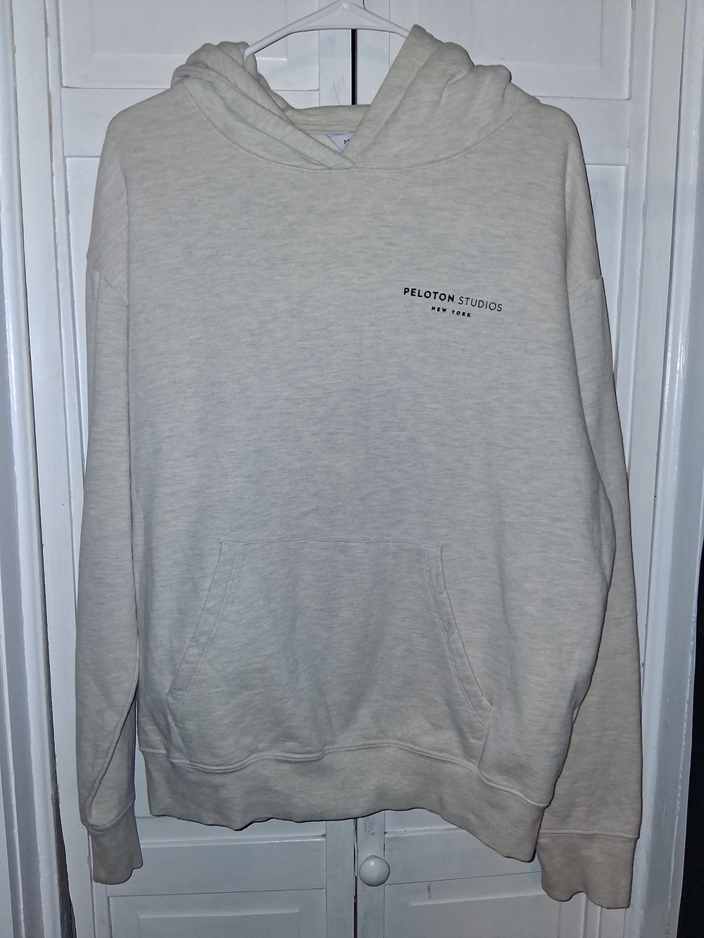 Peloton Studios New York Light Cream Logo Hoodie